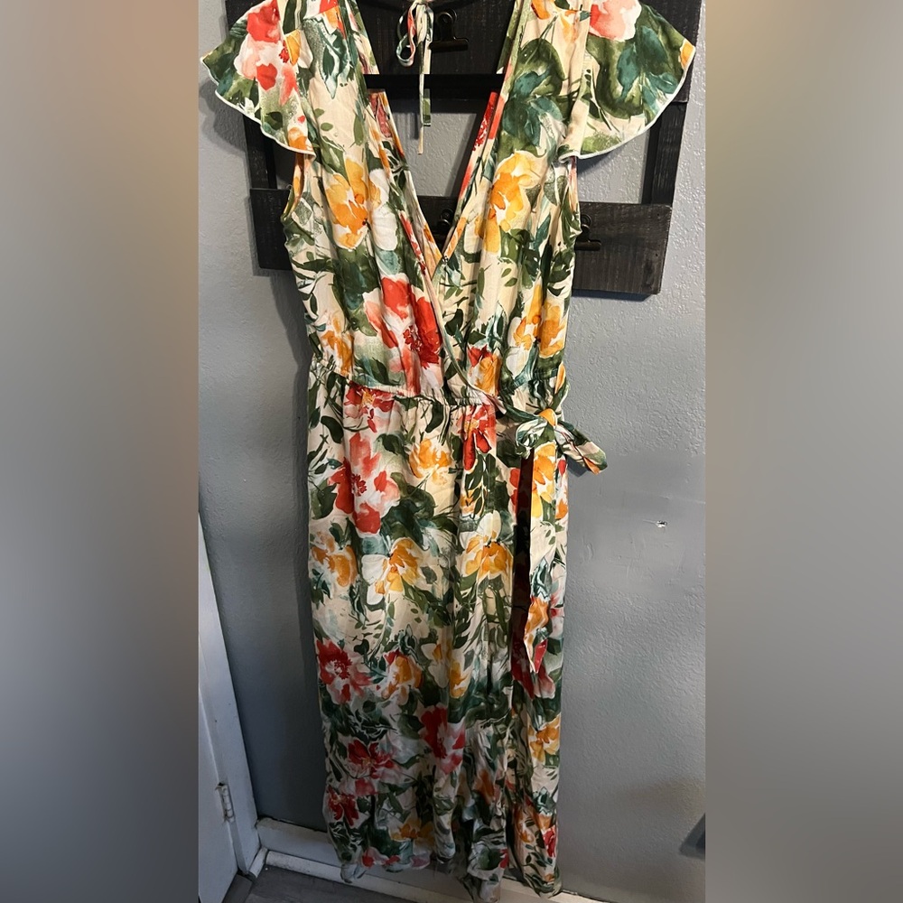 Bank of the Free Flowered Dress